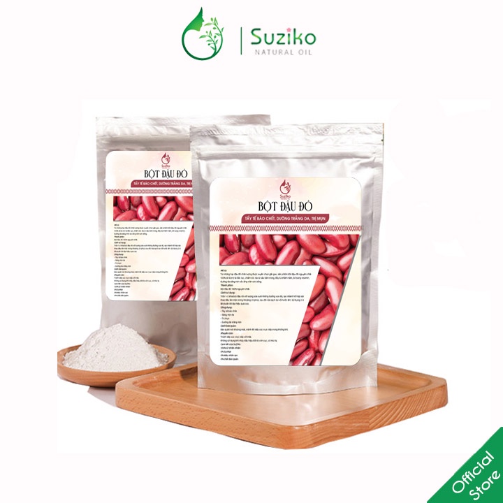 Hũ bột đắp mặt SUZIKO đậu đỏ nguyên chất dưỡng da trắng mịn, căng tràn sức sống