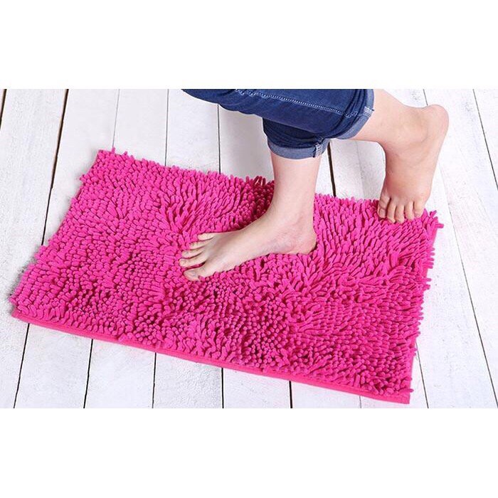 Thảm chùi chân san hô 2 lớp loại lớn size 30x50cm cao cấp TCC01 - Màu ngẫu nhiên – Gia dụng Thành Luân