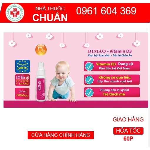 Vitamin D3 Dimao (Dạng xịt) Date xa