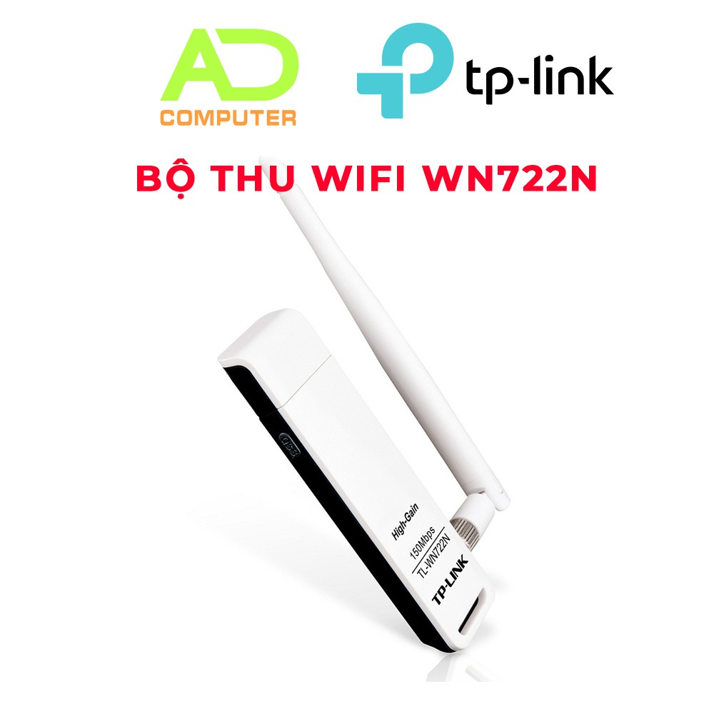 Bộ Thu Wifi Tplink WN722N - USB Wifi (high gain) tốc độ 150Mbps Wn 722N