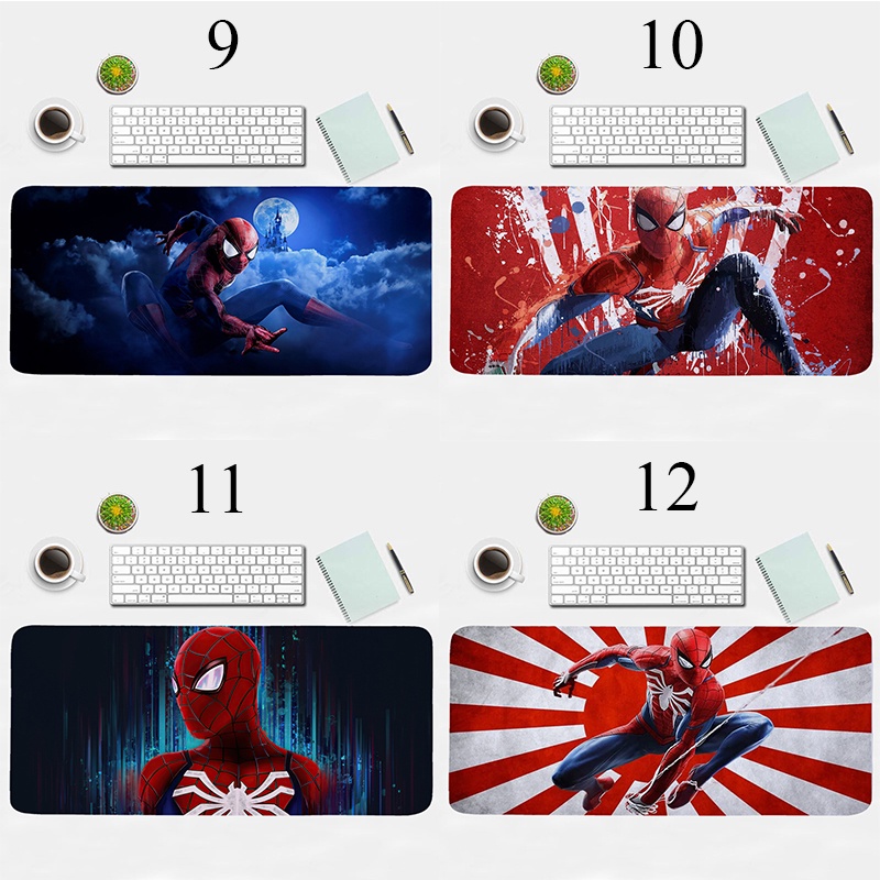 Tấm lót chuột họa tiết in người nhện marvel chống trượt chống thấm nước cỡ 30x60cm