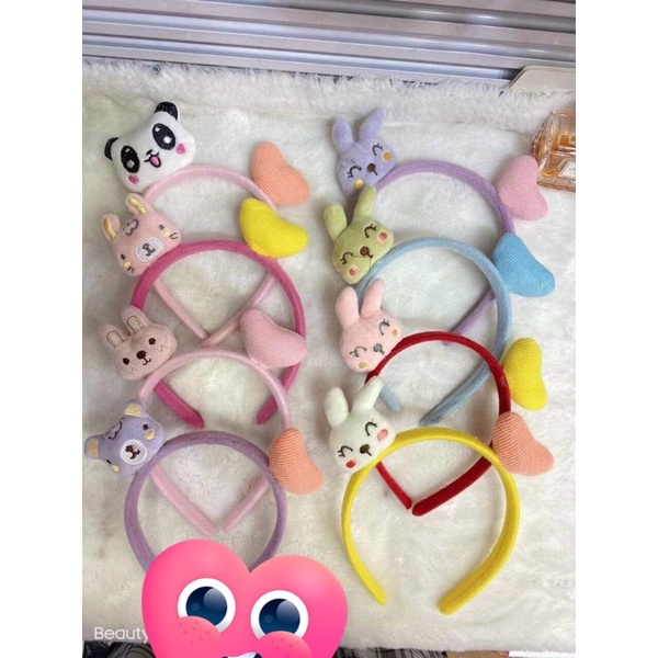 bờm cài tóc hình thú siêu dễ thương và cute dành cho chị em