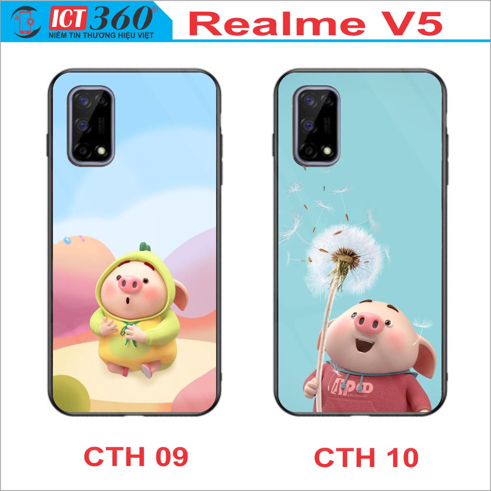 Ốp Lưng Kính REALME V5, Realme Q2 - In Theo Yêu Cầu