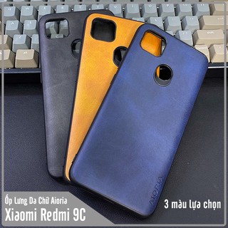Ốp lưng cho Xiaomi Redmi 9C Da Khắc Logo AIORIA