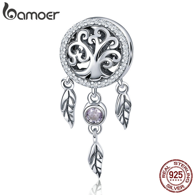 Hạt charm Bamoer thiết kế hình Dreamcatcher sắc xảo tinh tế