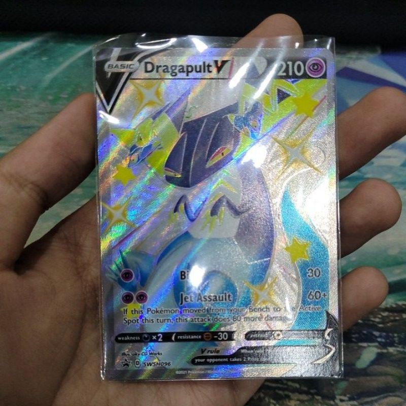 (Bản tiếng Anh) Thẻ bài Shiny Dragapult V- Trading Card Game Pokemon TCG