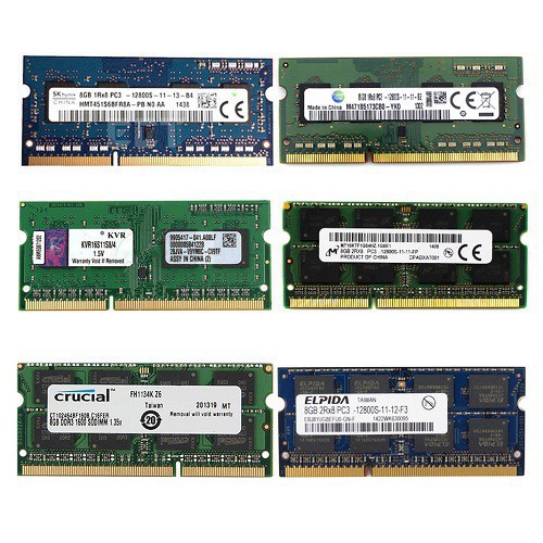 ✘▩Ram Laptop 8GB 4GB DDR3 DDR3L bus 1600 nhiều hãng
