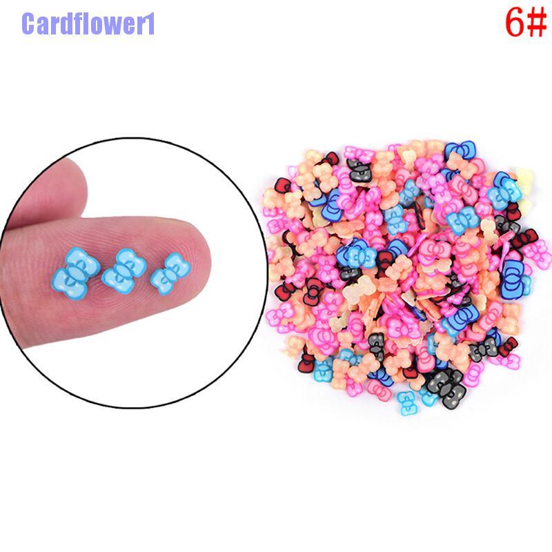 [Hàng mới về] Set 250 sticker đất sét polymer trang trí móng xinh xắn