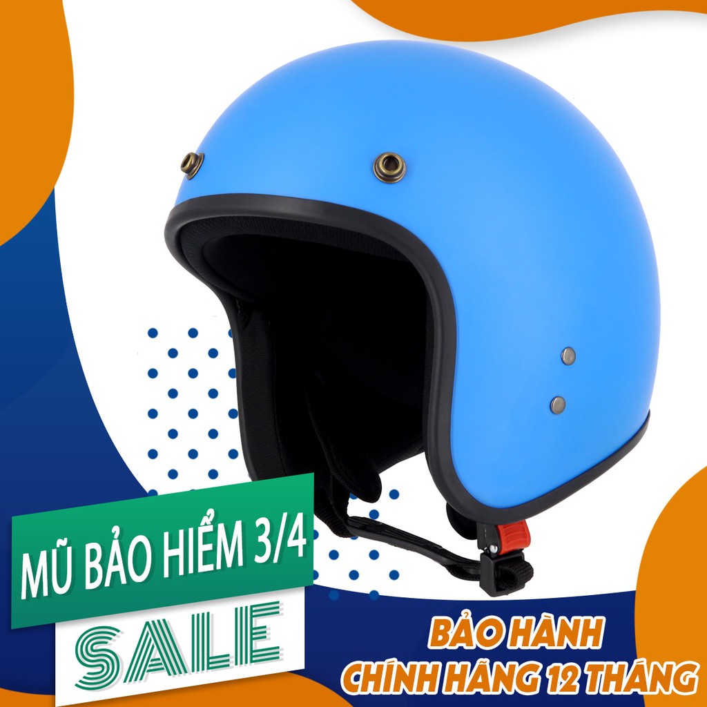 Mũ Bảo Hiểm 3/4 Đầu Chính Hãng , Bảo hành 12 tháng