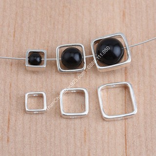 Charm bạc s925 bọc Vuông CH009