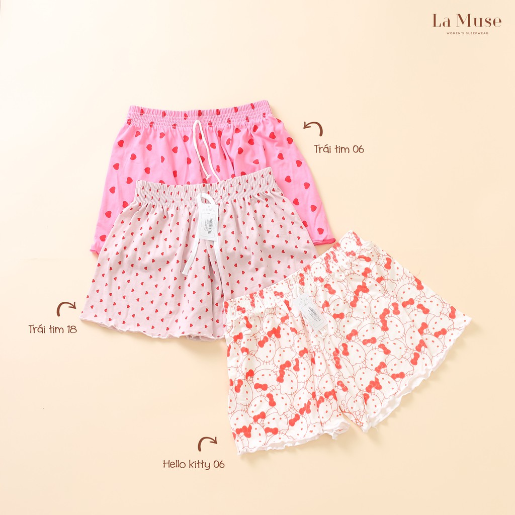 [Mã WABRJB153 giảm 12% đơn 99K] Quần đùi nữ Just Bra họa tiết đáng yêu QĐT