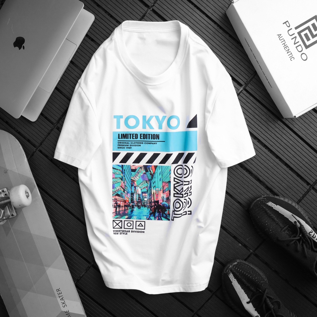 Áo thun tay lỡ nam nữ in hình TOKYO, Vải Cotton Form Oversize  TOKYO style, Vải Cotton Co Giãn - SELECTED.STORE