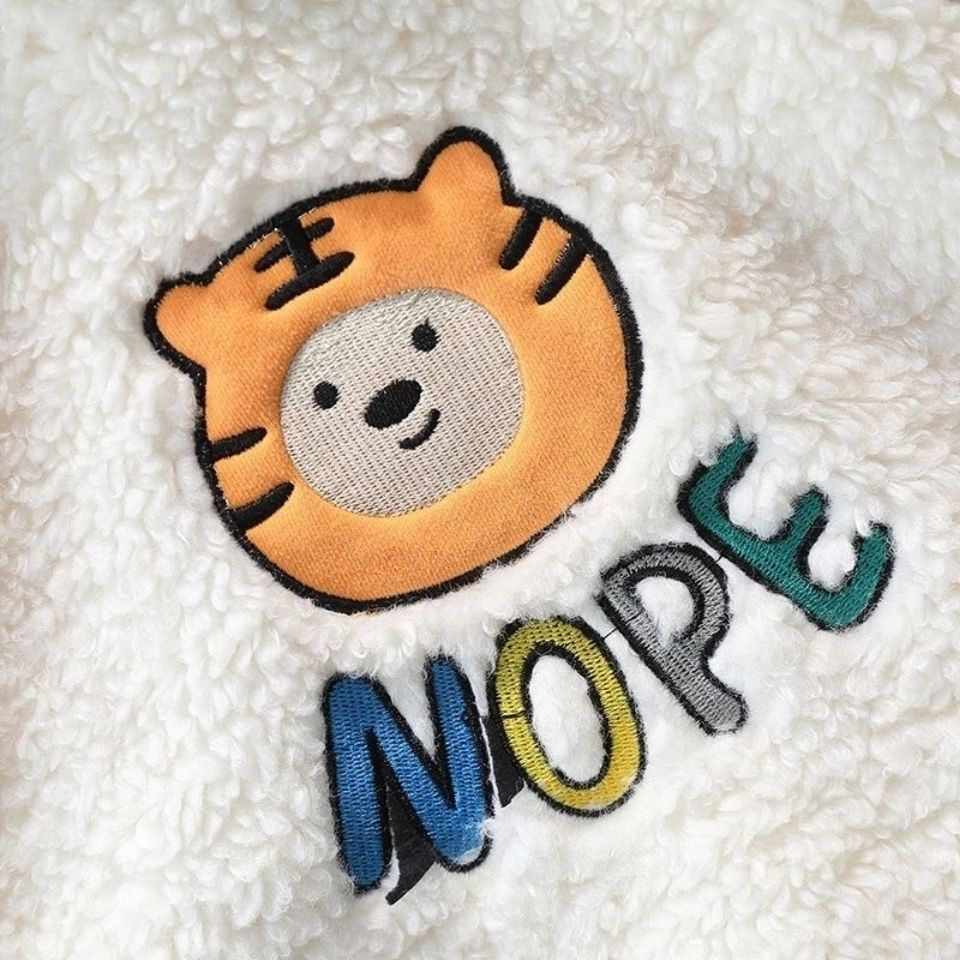 Áo hoodie IQ ANGEL vải nhung mềm ấm áp thoải mái thời trang mùa đông cho bé trai và gái