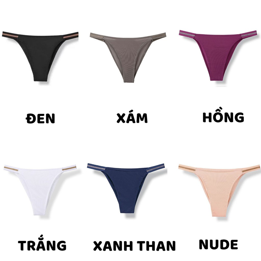 Quần Lót Nữ ❤️FREESHIP❤️ Quần Lót Su Cao Cấp Sexy Cạp Kim Tuyến cá tính gợi cảm mã 3376