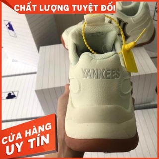 3(FREESHIP + ẢNH THẬT 1.1) Giày 𝐌𝐋𝐁 Hàn Quốc NY đen đế nâu