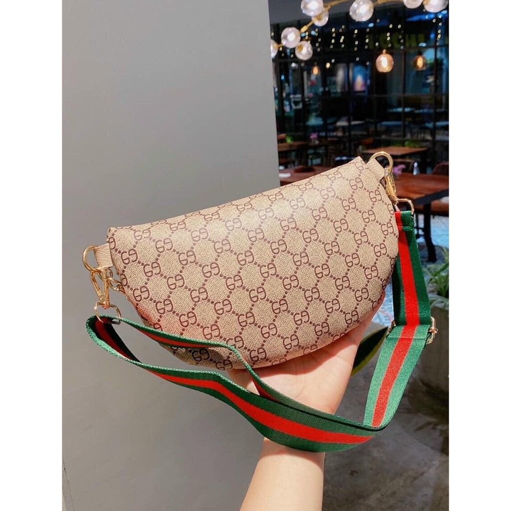 Túi bao tử hai dây mạ vàng , dây đeo vải đẹp cool | BigBuy360 - bigbuy360.vn