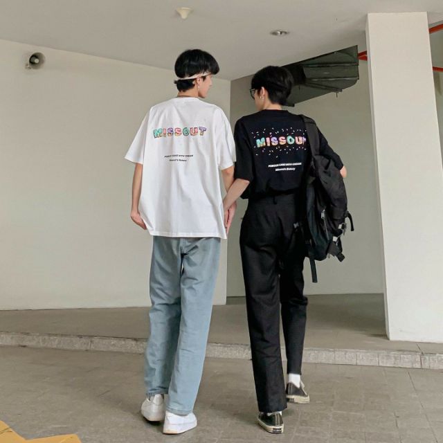 Áo thun tay lỡ Unisex dạng cặp BAKERY