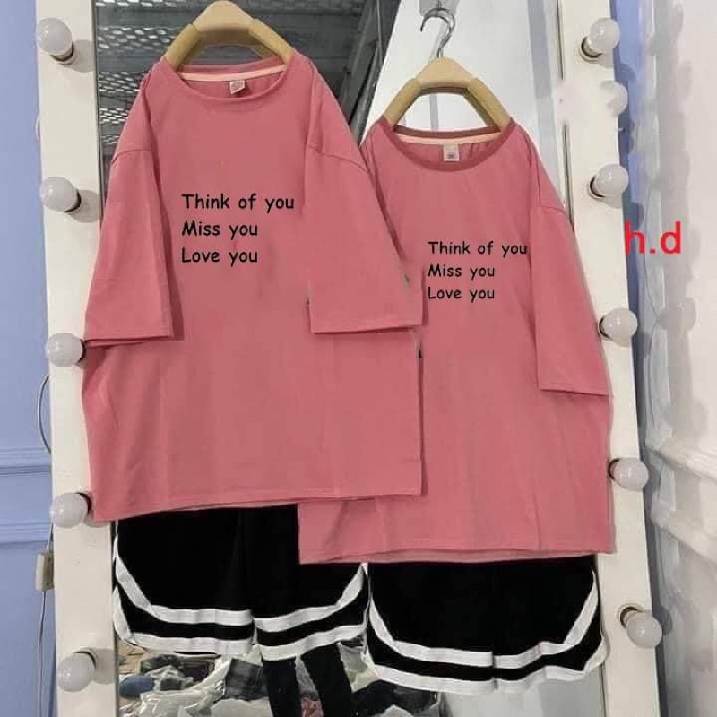 Sét áo think of you +quần đùi V HĐ11