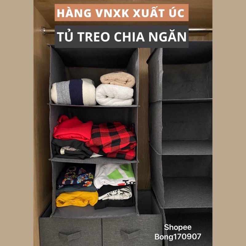 [Hàng VN] Gía treo tủ quần áo chịu lực tốt tiện gọn, dễ tìm phong cách sang trọng Shelf Hanging Storage