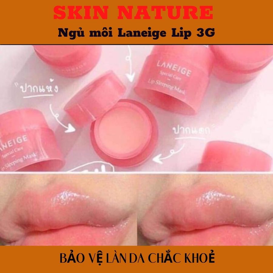 [3g] Mặt nạ ngủ cho môi mini Laneige Lip Sleeping Mask hồng môi, mềm mịn