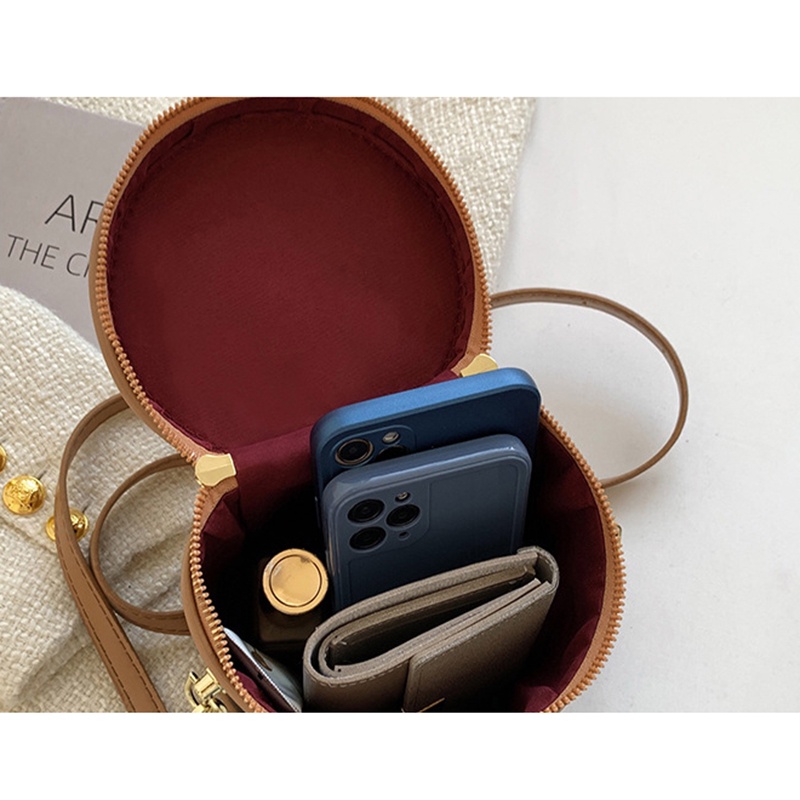 Túi xô đeo chéo IELGY thời trang in họa tiết cổ điển dành cho nữ