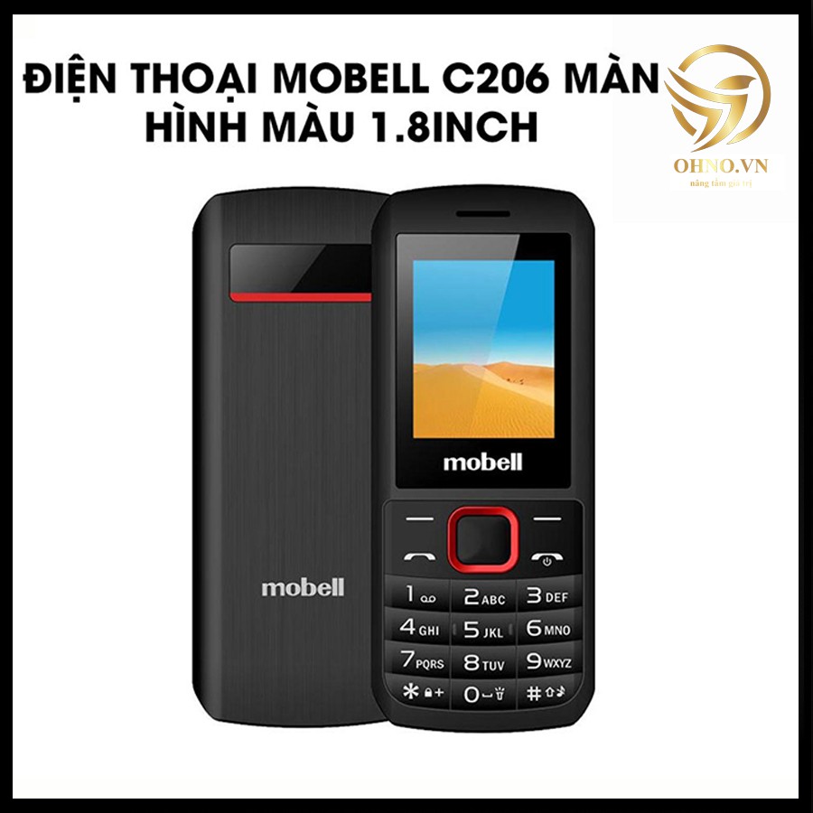 ĐIỆN THOẠI CỤC GẠCH CHO NGƯỜI GIÀ MOBELL C206 ĐIỆN THOẠI BÀN PHÍM TO LOA TO – OHNO Việt Nam