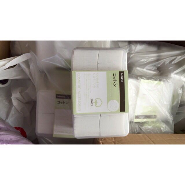 Bông tẩy trang 1000 miếng miniso | BigBuy360 - bigbuy360.vn