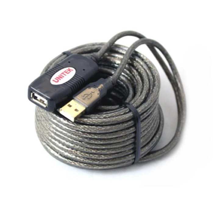 Mua ngay Dây nối dài USB Unitek Y262 20m có IC khuếch đại tín hiệu không suy hao - Cáp nối USB chính hãng [Giảm giá 5%]