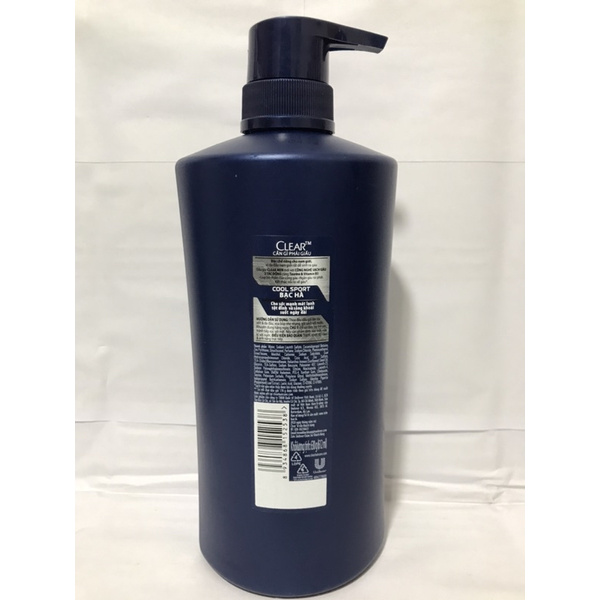 Dầu gội Clear Men sạch gàu và ngăn gàu 630g