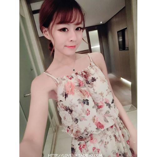 [CÓ CLIP VÀ HÌNH ẢNH CHỤP ZOOM CHẤT LIỆU ]ĐẦM MAXI- VÁY MAXI HOA HAI 2 DÂY ĐI BIỂN HÀNG LOẠI 1 | BigBuy360 - bigbuy360.vn