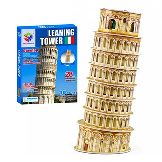 Mô Hình Giấy 3D Magic Puzzle: Tháp Nghiêng Pisa G268-1 [28 Chi Tiết]