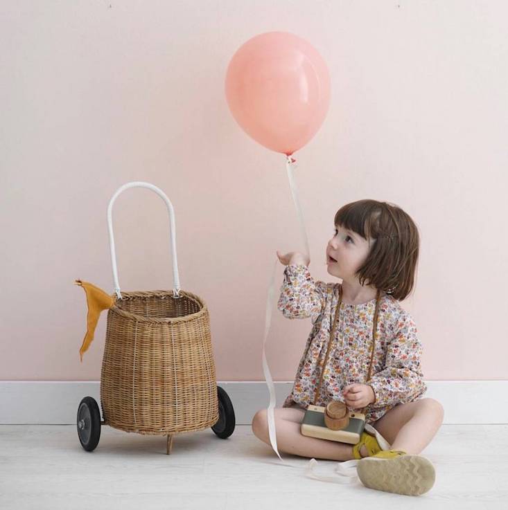 Xe kéo LUGGY Dùng Làm Đồ Chơi Cho Bé, Trang Trí, Cắm Hoa, Để Đồ Tư Nhân Cho Bé, Đựng Đồ Chơi, Quà Tặng