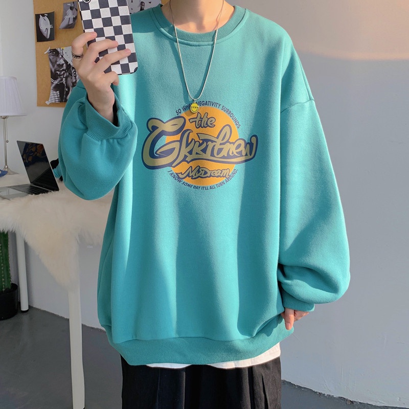 Áo thun nam dài tay cổ tròn thời trang Hàn