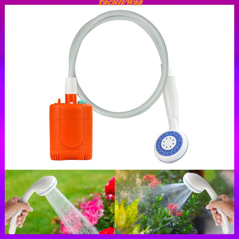 Vòi Hoa Sen Bằng Điện Tachiuwa2 Màu Xám Kèm Ống Bơm Tiện Dụng Mang Theo Du Lịch Cắm Trại