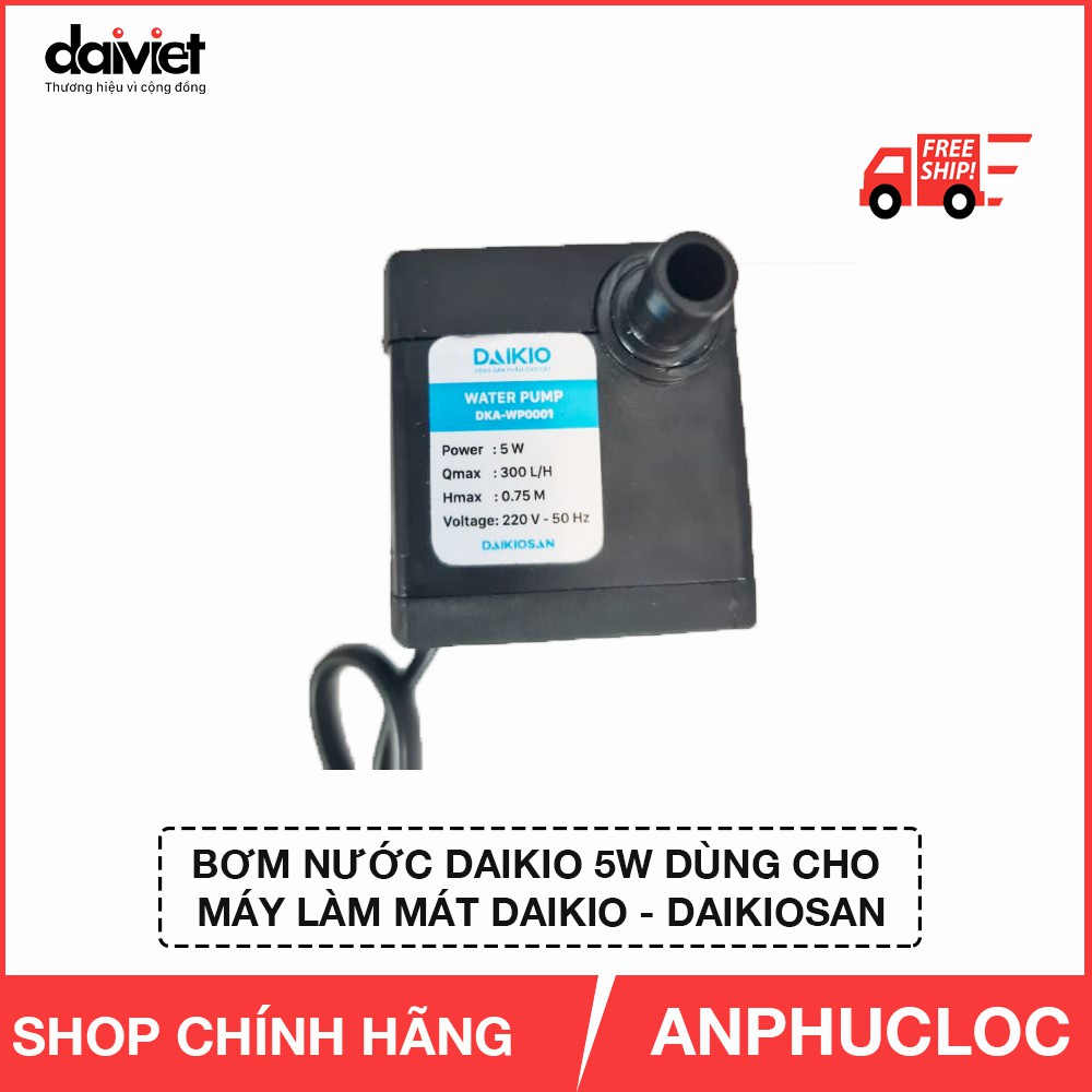 [ CHÍNH HÃNG] BƠM 5W MÁY LÀM MÁT DAIKIO DKA-00800a/800a, DKA-01500B, NKM-01300A | BigBuy360 - bigbuy360.vn