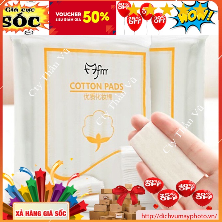 Bông Tẩy Trang 222 Miếng LAMEILA Chính Hãng 3 Lớp Mềm Mại Thấm Hút Nhanh Chóng, Tẩy Sạch Bụi Bẩn