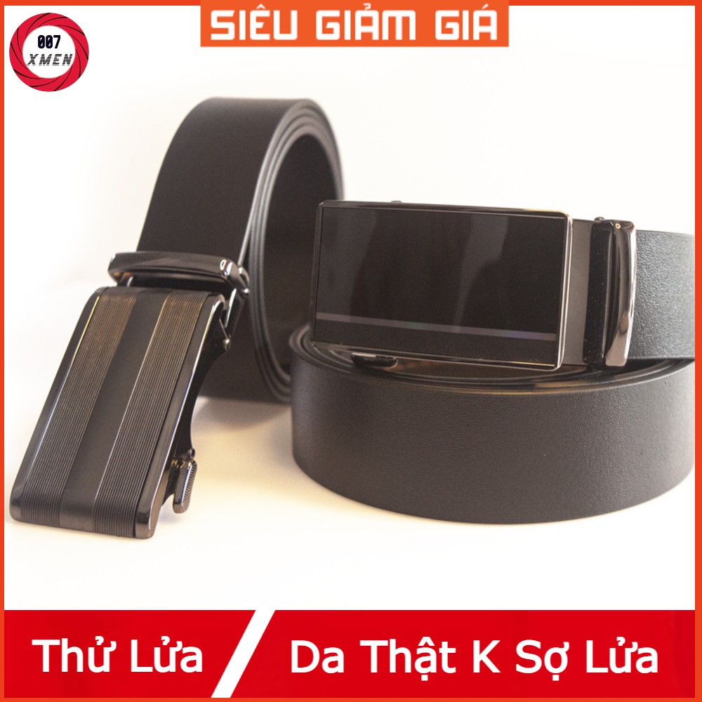 [ Da Bò ] Thắt lưng nam da thật fullbox - Dây nịt nam cao cấp, Thắt lưng da khóa tự động