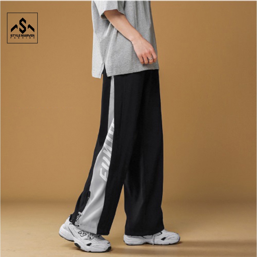 Quần Jogger Ống Suông Rộng Phối Viền Sọc Màu Kiểu Dáng Trẻ Trung Năng Động STYLE MARVEN - JOGGER NAM 90000100C2