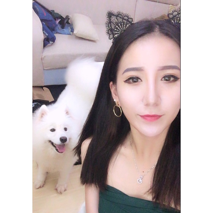 Băng đô tai mèo phối ren kiểu dáng xinh xắn