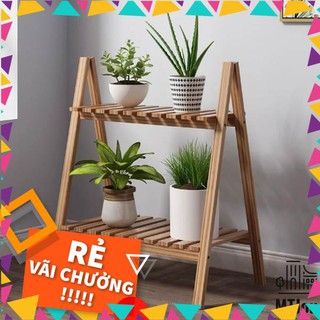 Kệ gỗ chữ A đặt chậu cây - MTJou