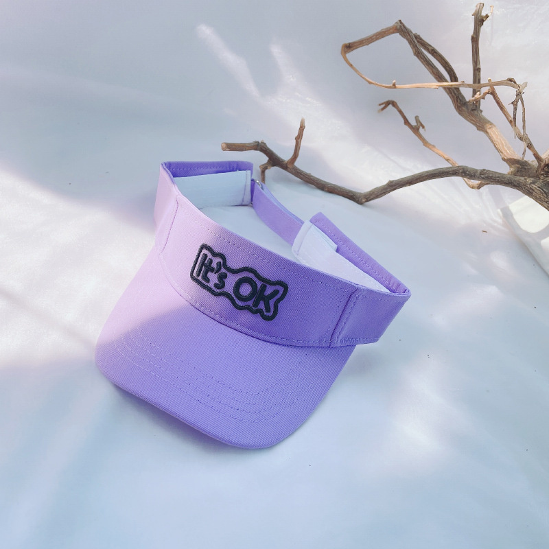 Mũ lưỡi trai nửa đầu thêu chữ It's OK thời trang hè 2021 cho bé