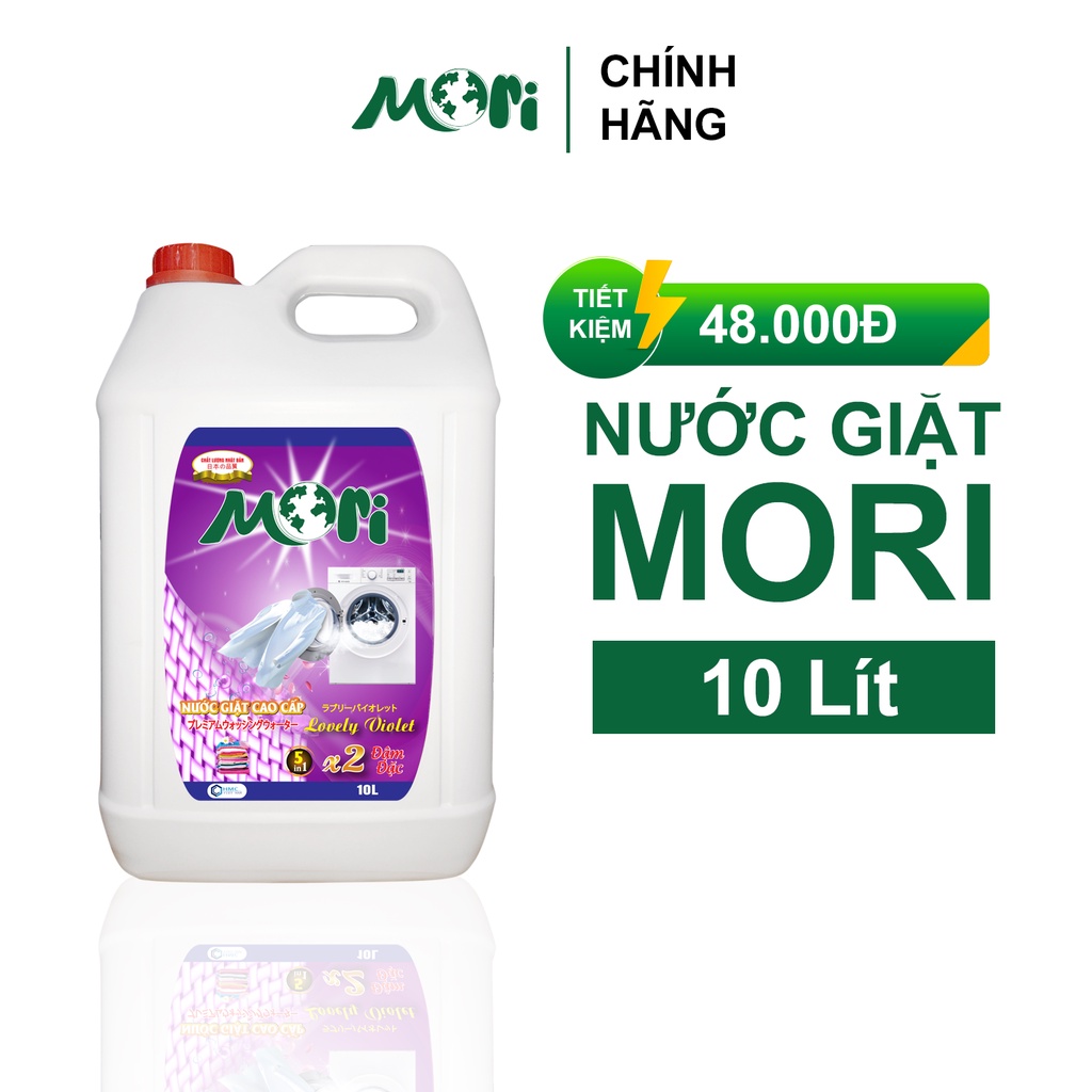 Nước giặt đậm đặc mori can 10l, nước giặt công nghiệp hương comfor - ảnh sản phẩm 4