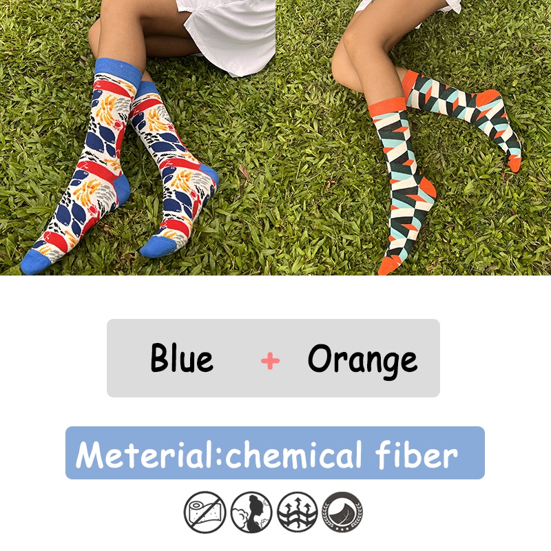 Bộ 2 Đôi Tất Nữ Co Giãn Nhiều Màu Sắc Đáng Yêu