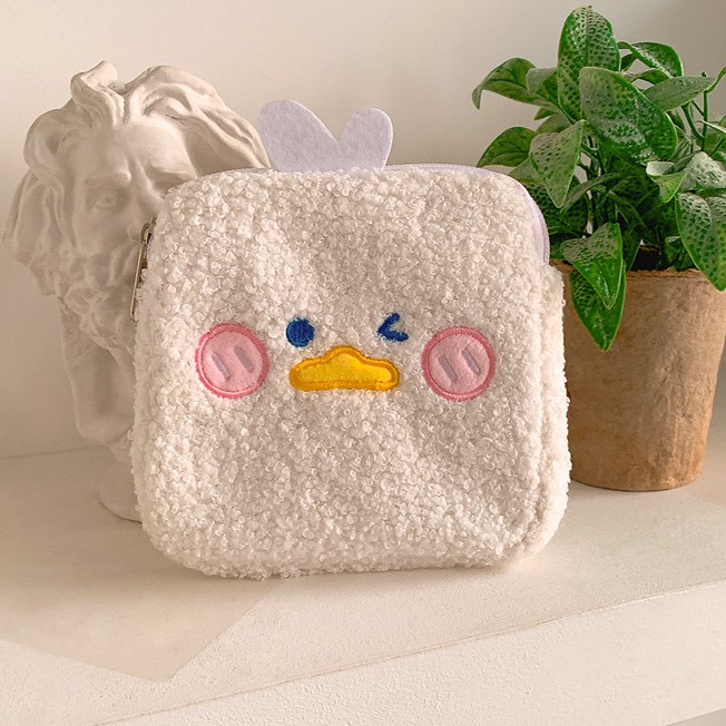 Túi Đựng Khăn Giấy In Hình Thỏ Và Gấu Kiểu Hàn Quốc Đáng Yêu Cho Nữ