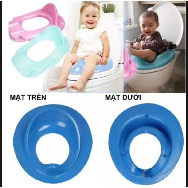 Bệ lót thu nhỏ vệ sinh cho bé nhựa Việt Nhật cao cấp. Kích thước: 31.5x38.5 cm