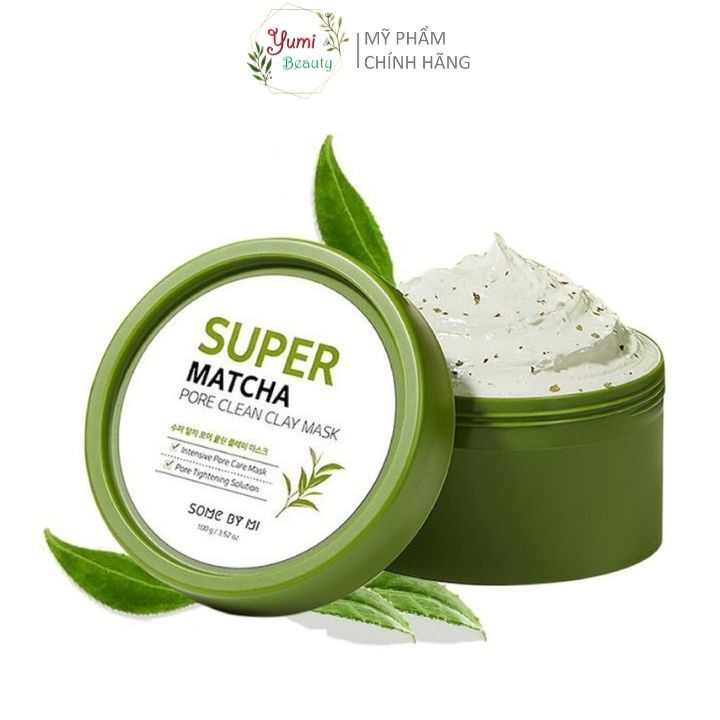 Mặt nạ đất sét trà xanh Some By Mi Super Matcha Pore Clean Clay Mask 100g