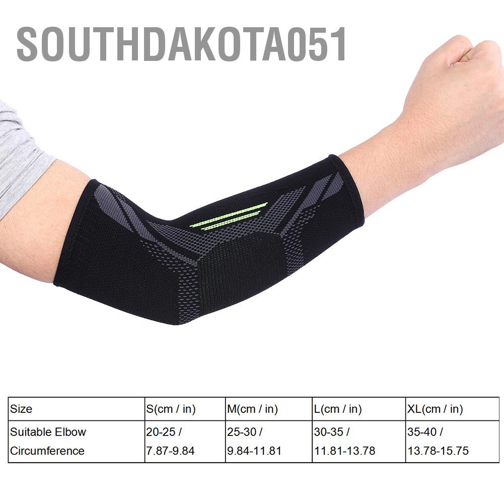 Băng Bảo Vệ Khuỷu Tay Cùi Chỏ Tập Gym Chơi Thể Thao Nẹp Cánh Tay Màu Đen Unisex Southdakota051