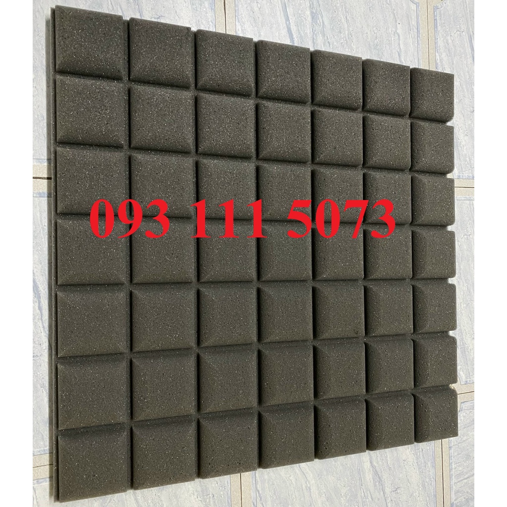 MÚT TIÊU ÂM VUÔNG mini KT50CMX50CMX5CM cho phòng thu, phòng bay lắc...