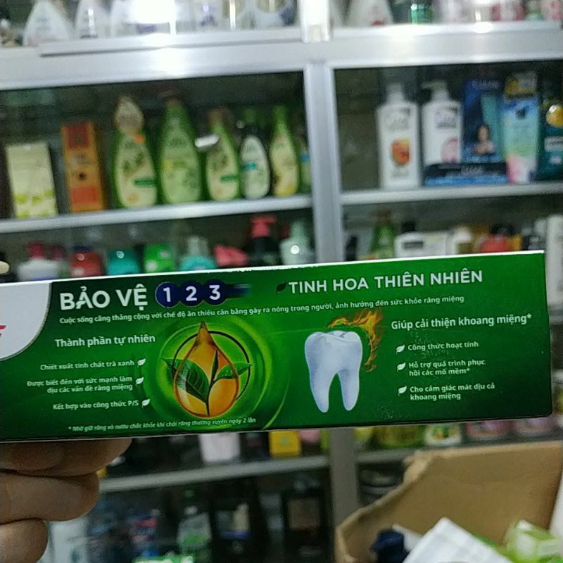 COMBO 2 KEM ĐÁNH RĂNG P/S TRÀ XANH 100GR_TRẮNG RĂNG &THƠM MIỆNG!