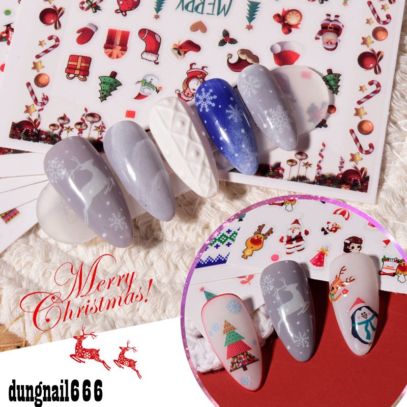 Sticker giáng sinh,noel nhiều mẫu